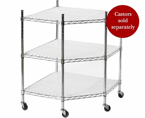 Tier steel corner shelving - 3,