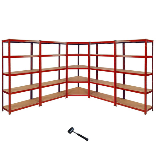Corner garage racking unit - x,