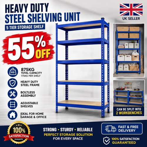 Garage racking tier shelving - 5,