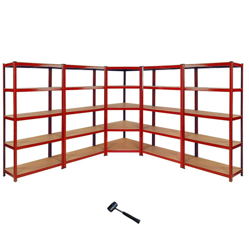Corner garage racking unit - x,