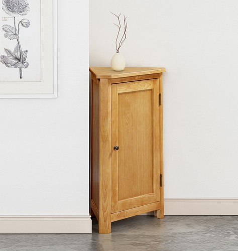 Corner storage cupboard oak - cupboard,,